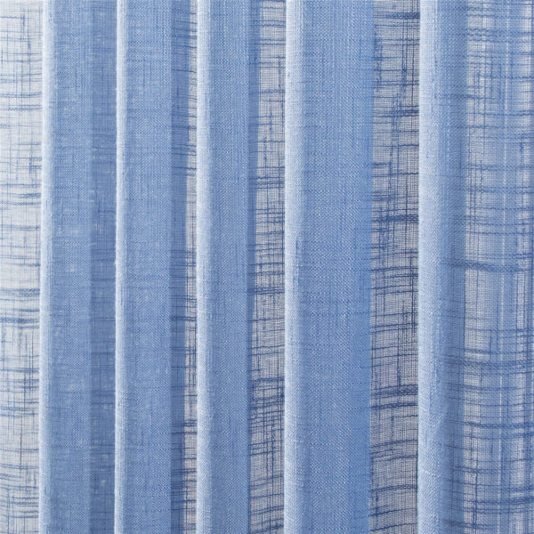Rideaux transparents en lin bleu 1954 mf7h5x