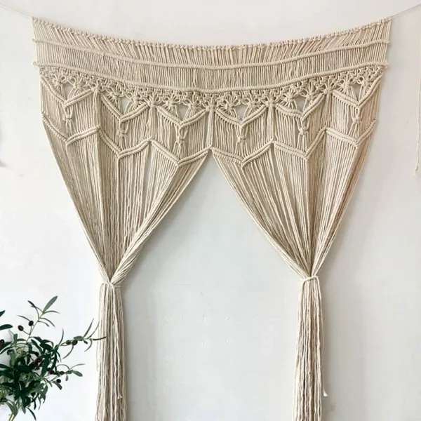 Rideau-macramé-suspension-a-corde