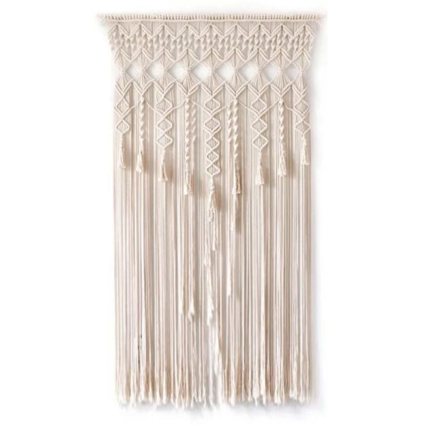 Rideau de porte macramé