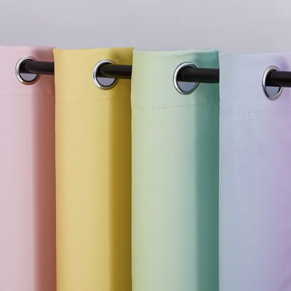Rideaux arc en ciel pastel