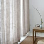 rideaux beige lin