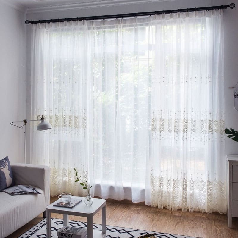 SUNLIMEI Rideau Voilage 115 X 245 Cm Bloquer Soleil Anti-UV, Doux Et Esthétiques Rideau De