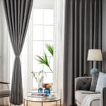 Rideau isolant thermique gris