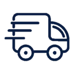 Icône représentant un camion de livraison rapide