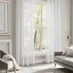 Rideau Tissu léger Non détecté vue d angle dans un interieur