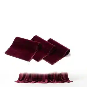Echantillons tissu Velours -365016, Bordeaux avec bords crantes